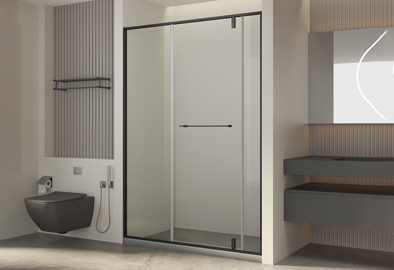 一字型 全包框两固一活平开门-转轴款（LC-80344LB-QHLS）