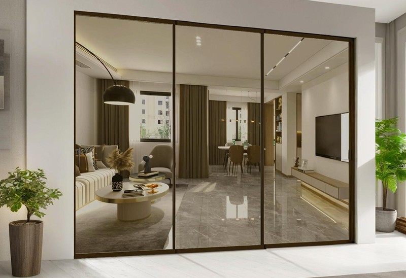 一字型三扇全景门（MH-S3）